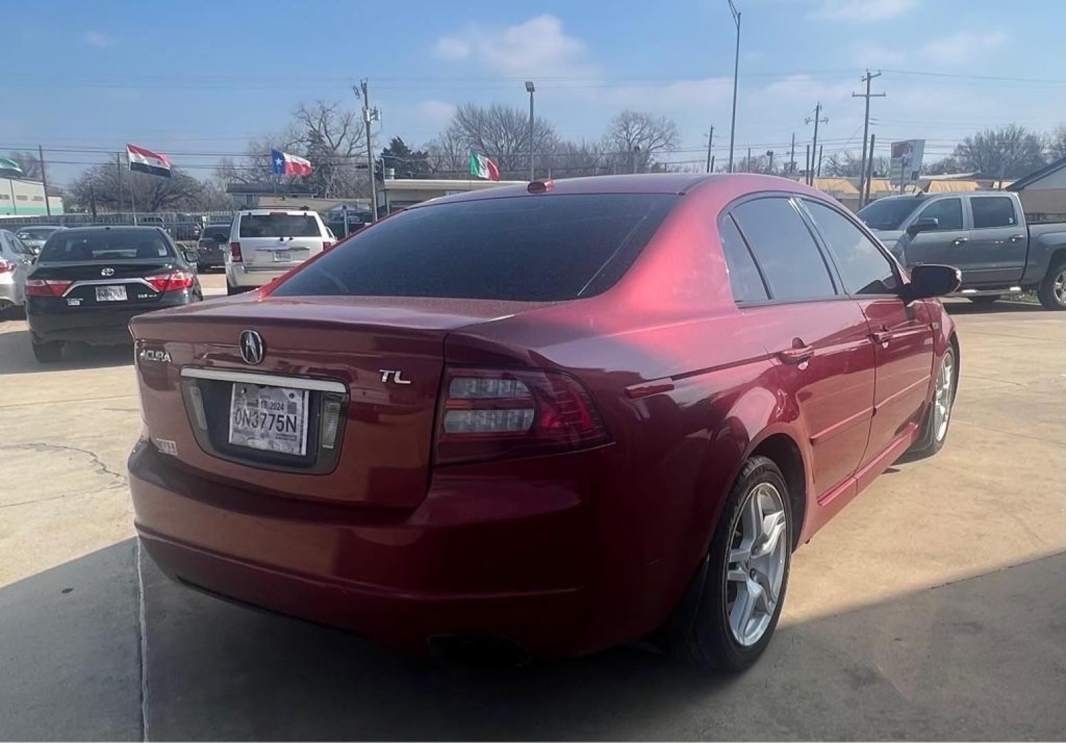 2008 RED ACURA TL (19UUA66288A) with an 3.2L engine, Automatic transmission, located at 4415 NE 28th St, Haltom City, TX, 76117, (817) 222-9334, 32.795322, -97.280937 - Photo#3