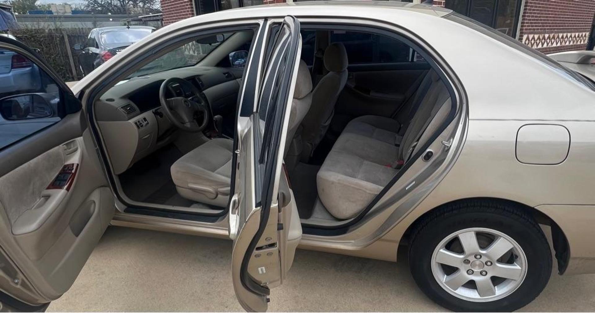 2005 Tan TOYOTA COROLLA CE (1NXBR32E45Z) with an 1.8L engine, Automatic transmission, located at 4415 NE 28th St, Haltom City, TX, 76117, (817) 222-9334, 32.795322, -97.280937 - Photo#9