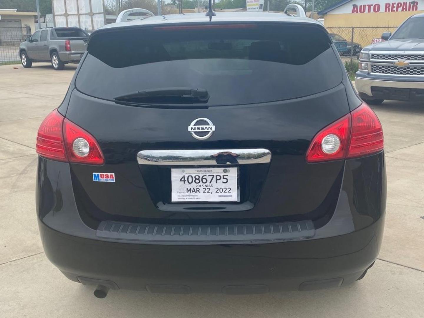 2015 BLACK NISSAN ROGUE SELECT S (JN8AS5MT5FW) with an 2.5L engine, Continuously Variable transmission, located at 4415 NE 28th St, Haltom City, TX, 76117, (817) 222-9334, 32.795322, -97.280937 - Photo#3