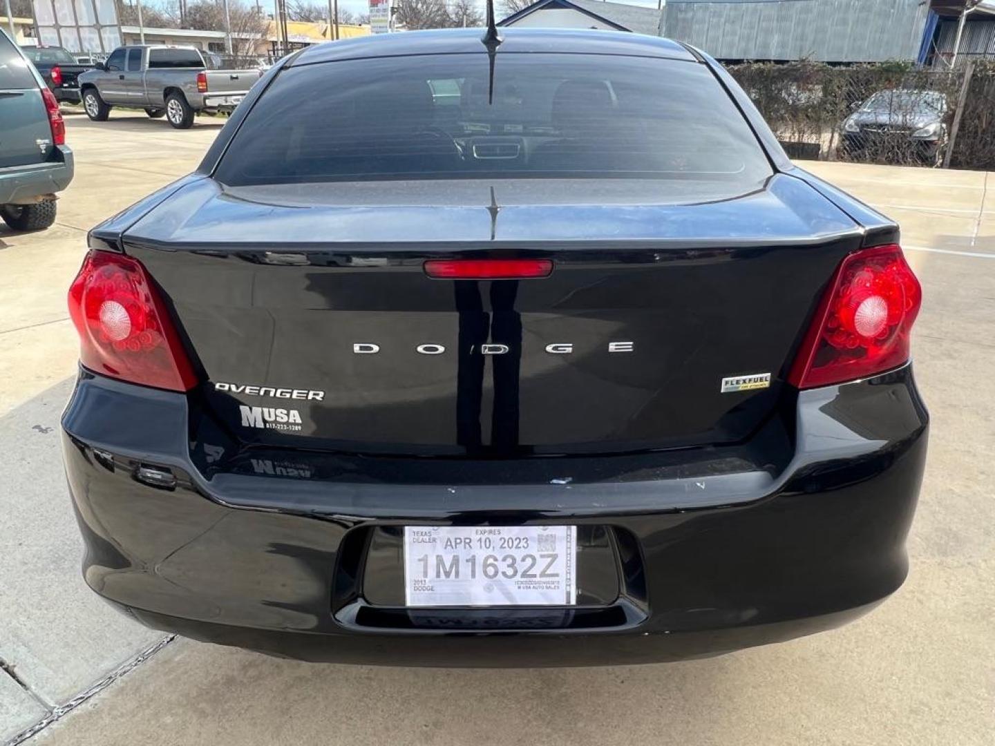 2013 BLACK DODGE AVENGER SXT (1C3CDZCG5DN) with an 3.6L engine, Automatic transmission, located at 4415 NE 28th St, Haltom City, TX, 76117, (817) 222-9334, 32.795322, -97.280937 - Photo#6